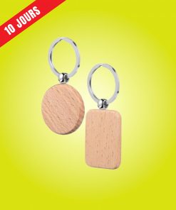 Porte-clés en bois avec marquage