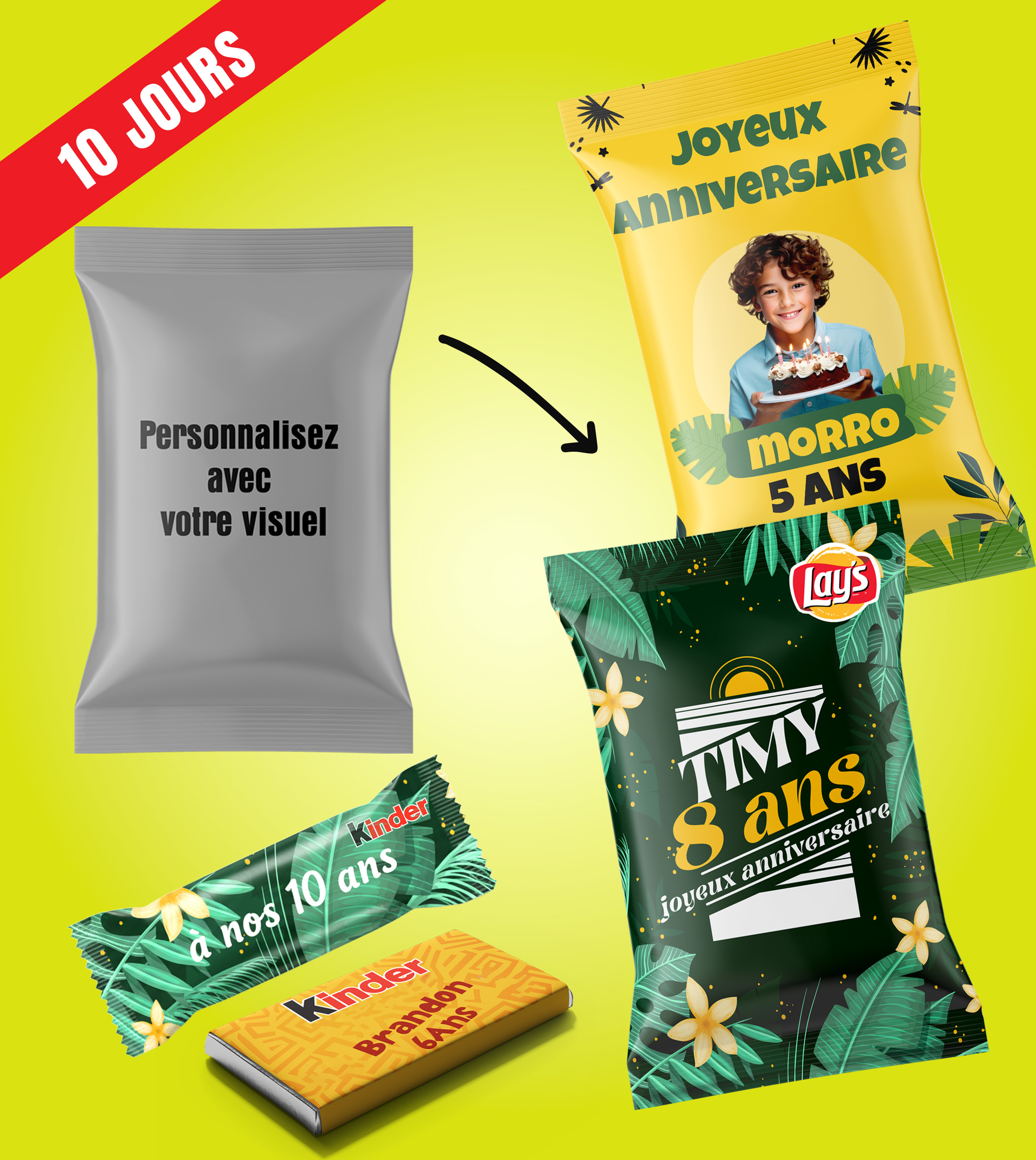 Snacks et Boissons Personnalisés