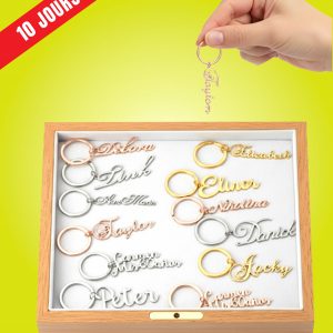 Porte-clés avec nom personnalisé
