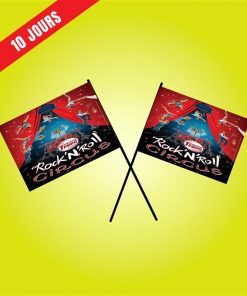 Petit drapeau souvenir - cirque