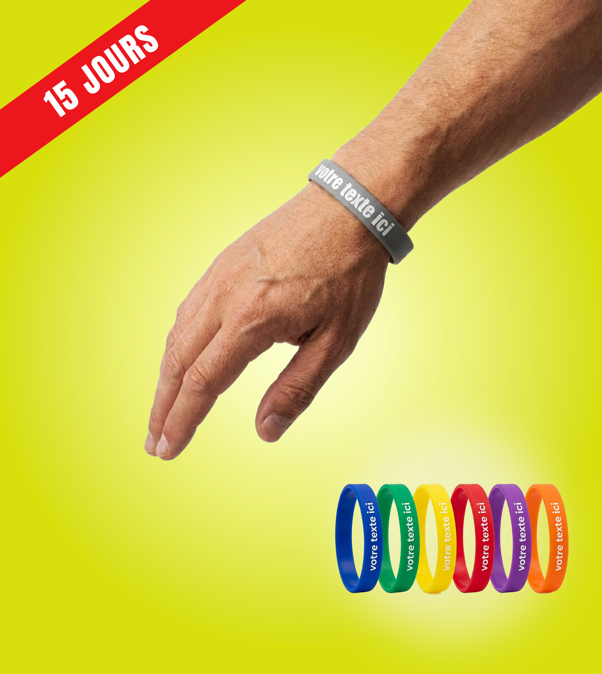 Bracelet en silicone