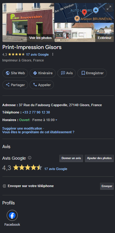 Création page Google Business
