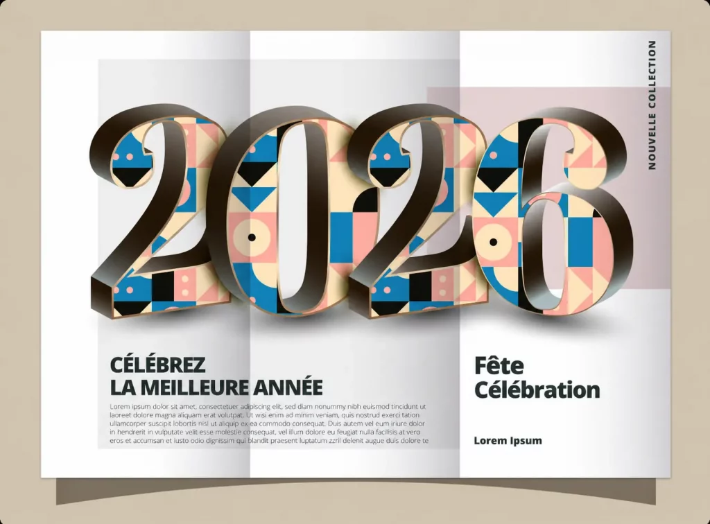 Format flyer/dépliant tendance 2026