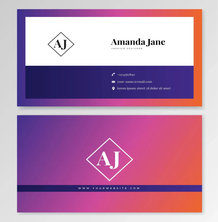 Carte de visite recto-verso avec logo