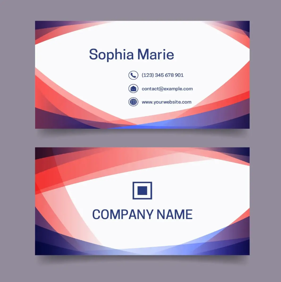 Carte de visite professionnelle simple mais élégante