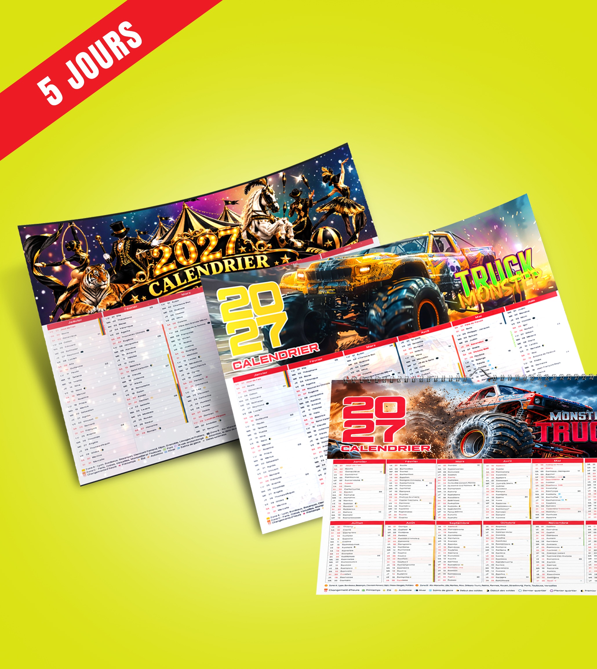 Calendrier A4